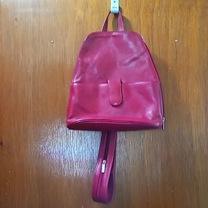 Vintage Leather Backpack Purse